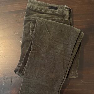 Kut from the Kloth Olive Corduroy Skinny Jeans